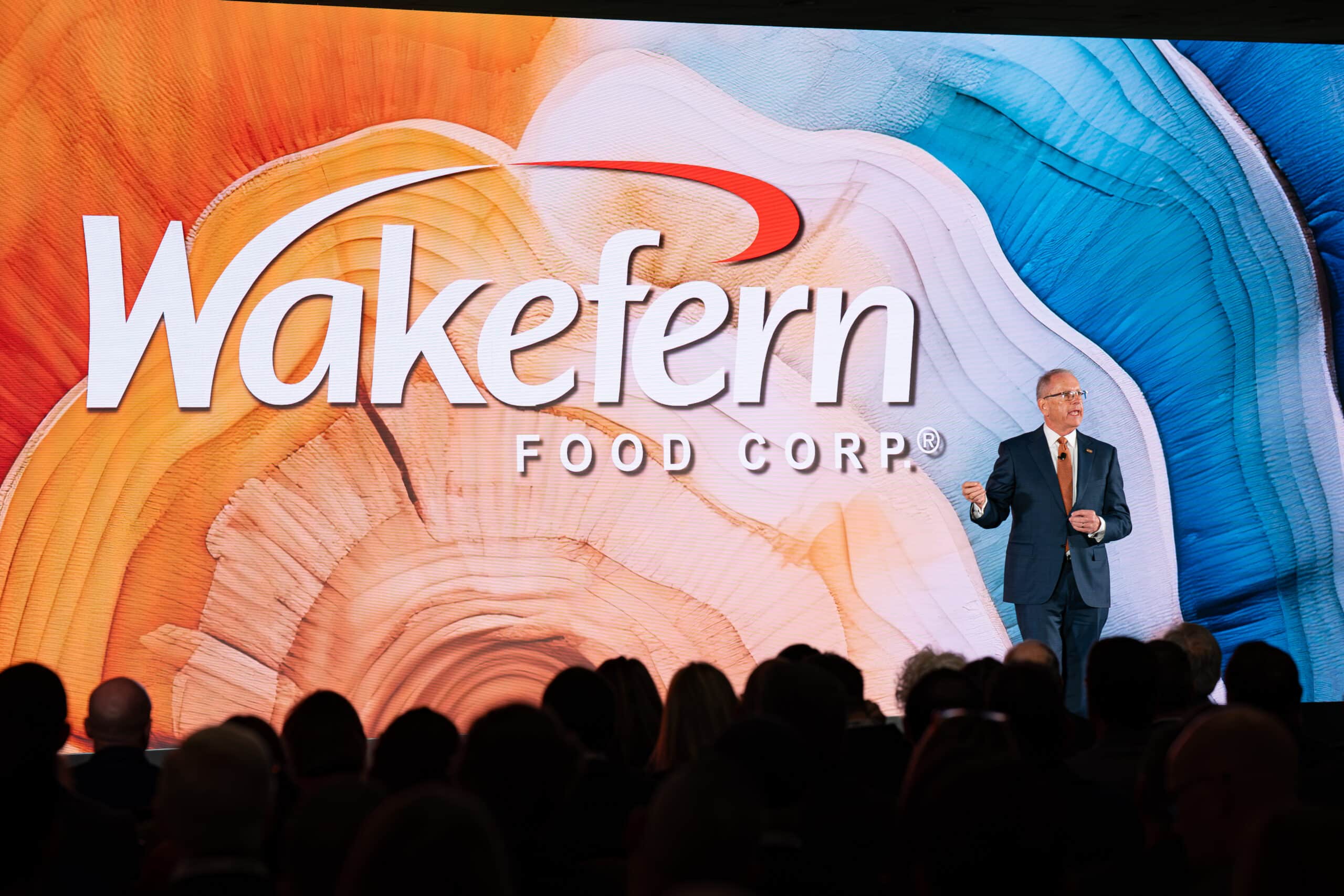 Wakefern president Mike Stigers at the cooperative's annual meeting
