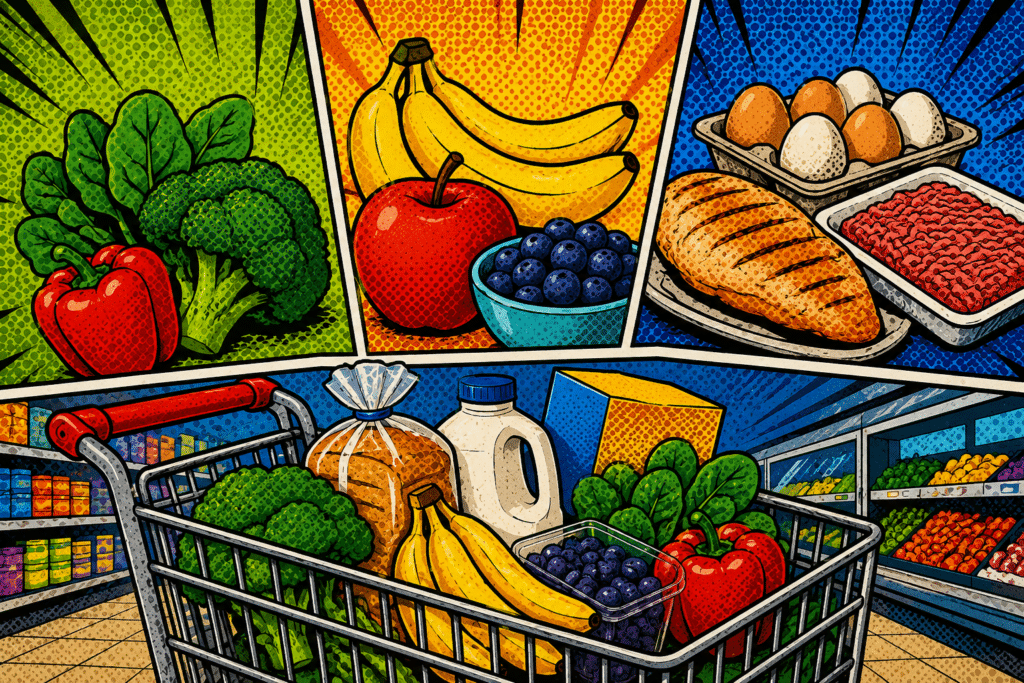 3-3-3 grocery basket