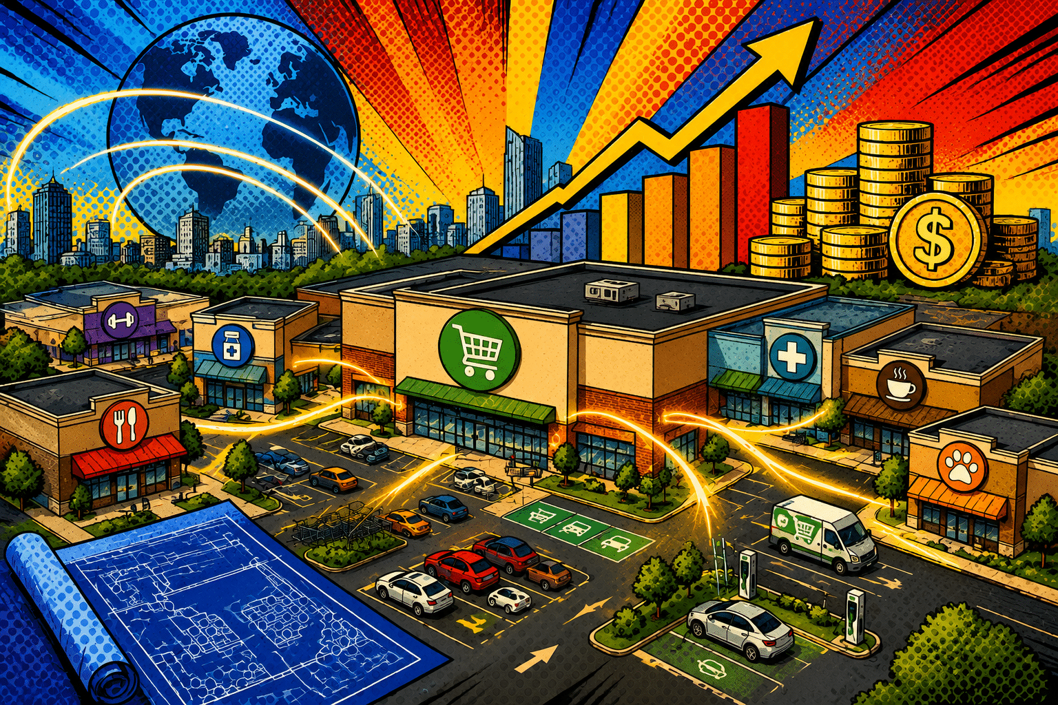 grocery-anchored retail